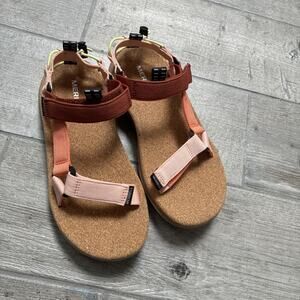 Merrell Speed Fusion Web Sport Sandals Women’s Sz 7 Peach Melon Strappy Shoes